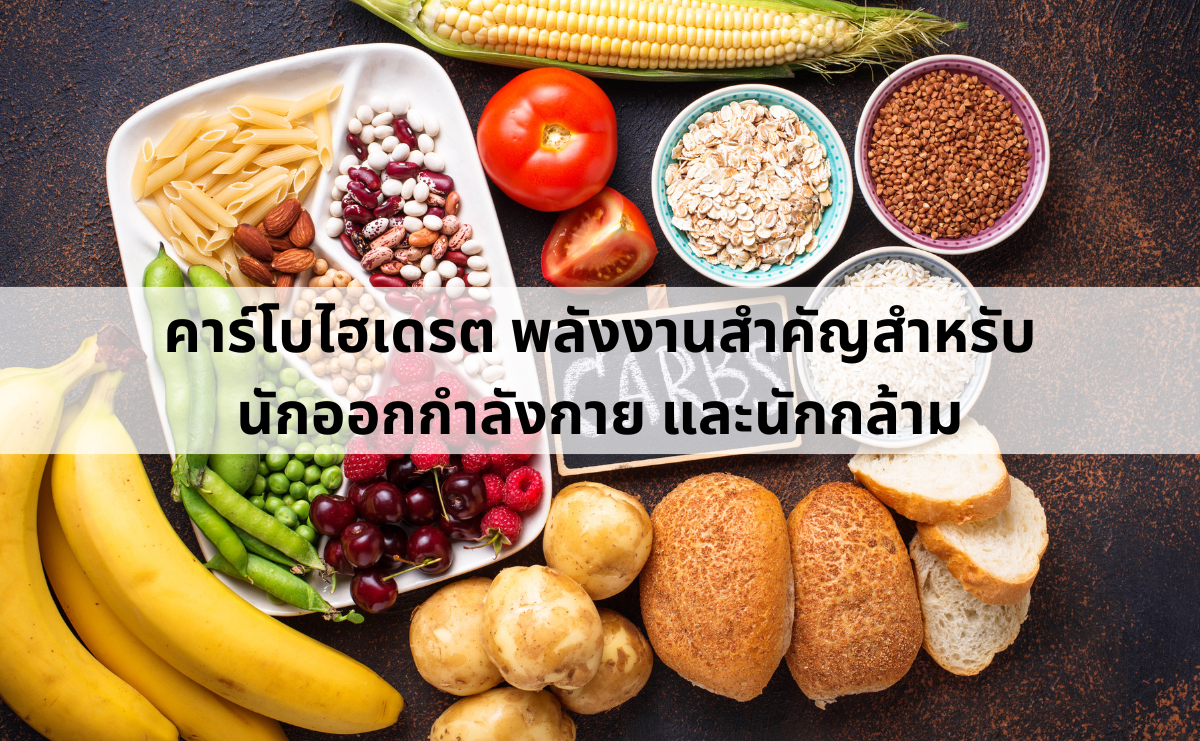 คาร์โบไฮเดรต พลังงานสำคัญสำหรับนักออกกำลังกาย และนักกล้าม