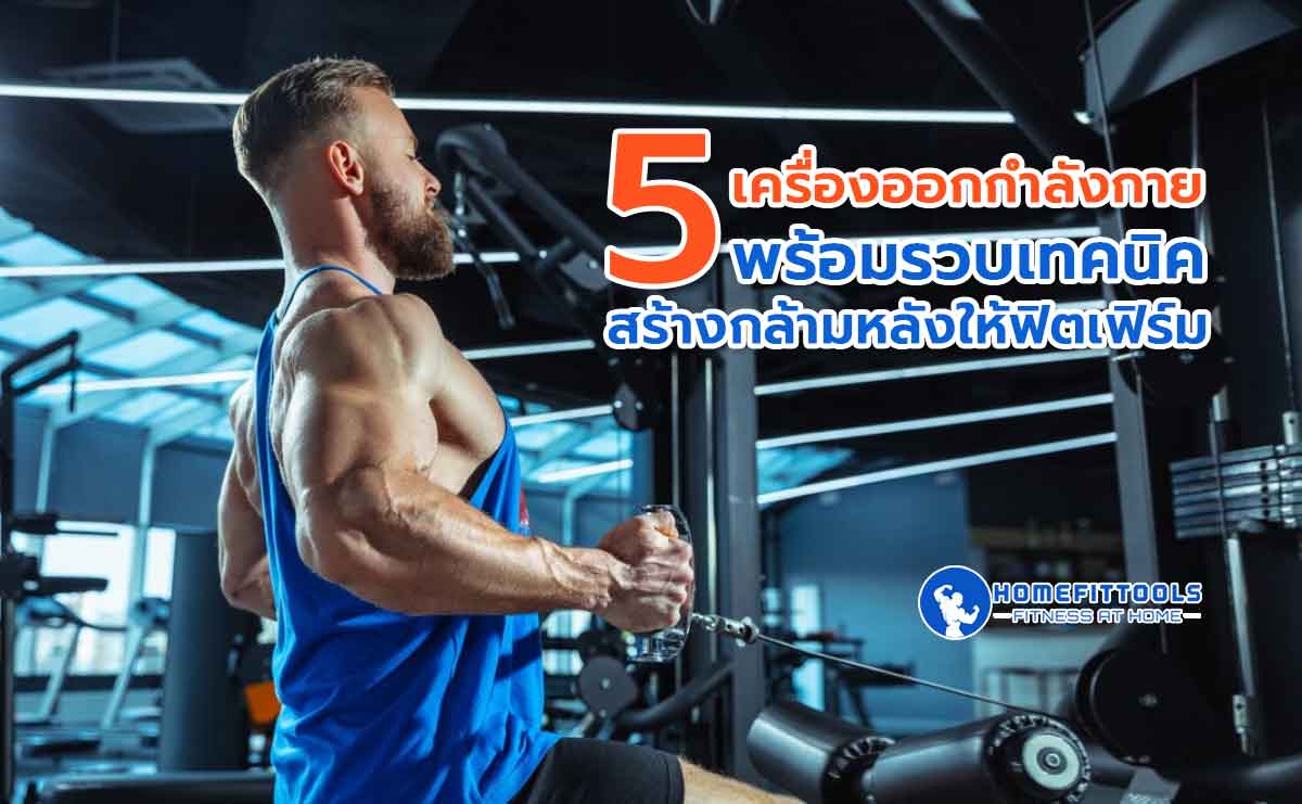 5 เครื่องออกกำลังกายพร้อมรวบเทคนิคสร้างกล้ามหลังให้ฟิตเฟิร์ม