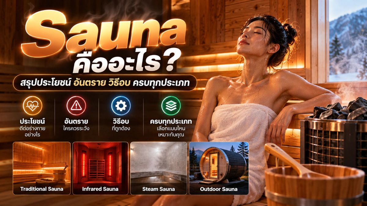 Sauna คืออะไร? สรุปประโยชน์ อันตราย วิธีอบ ครบทุกประเภท