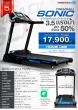 สเปค ข้อมูล spec ลู่วิ่งไฟฟ้า รุ่น Sonic