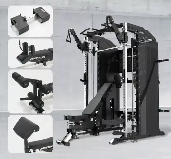 Smith Machine HFT Titan เครื่องออกกำลังกายมัลติฟังก์ชันสำหรับฟิตเนสและโฮมยิม แข็งแรงระดับ Commercial