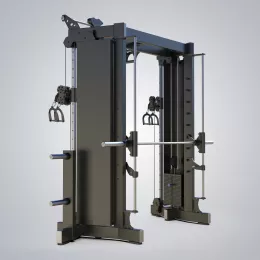 เครื่องสายเคเบิล Multi Power Station FEO50 สมิทแมชชีน + Cable Machine Weight Stack คู่ สำหรับฟิตเนส Commercial