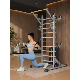Standing Stall Bar Apex - Functional Trainer โฮมยิมรอกคู่ เล่นได้ 100+ ท่า ใช้พื้นที่ 1.2 ตร.ม.