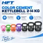 Color Cement Kettlebell 2-14 กก. เคตเทิลเบลซีเมนต์หุ้ม PVC 7 น้ำหนักหลากสี