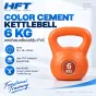 Color Cement Kettlebell 2-14 กก. เคตเทิลเบลซีเมนต์หุ้ม PVC 7 น้ำหนักหลากสี