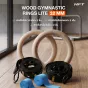ห่วงยิมนาสติก 300kg ไม้เบิร์ช พร้อมคาราบิเนอร์ รุ่น Heavy Duty