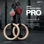 ห่วงยิมนาสติก Pro Adjustable Rings ระบบล็อคเหล็กปรับระดับ ไม้เบิร์ช 32mm