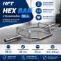 Hex Weightlifting Bar 56 นิ้ว บาร์ Trap หกเหลี่ยม สำหรับ Deadlift ที่ปลอดภัยกว่า