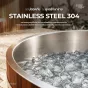 Ice Bath Tub Wood tub Lying รุ่น WL1 อ่างแช่น้ำเย็นทรงนอน ภายนอกไม้ Red Cedar ภายในสแตนเลส 304