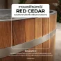 Ice Bath Tub Wood tub Lying รุ่น WL1 อ่างแช่น้ำเย็นทรงนอน ภายนอกไม้ Red Cedar ภายในสแตนเลส 304