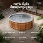 Ice Bath Tub Wood tub Lying รุ่น WL1 อ่างแช่น้ำเย็นทรงนอน ภายนอกไม้ Red Cedar ภายในสแตนเลส 304
