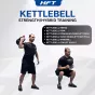 เคตเทิลเบล kettlebell 16/24/32kg ดัมเบลหูหิ้วสำหรับ Hyrox Competition Grade