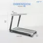 ลู่วิ่งไฟฟ้า S1 HFT ลู่วิ่งพับได้ ปรับชันได้ Motorized Treadmill ปรับชัน 20 ระดับ