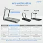ลู่วิ่งไฟฟ้า S1+ ( S1 Plus ) HFT มอเตอร์ 2.5 แรงม้า ปรับชันอัตโนมัติ ดีไซน์สปอร์ต เหมาะกับการออกกำลังกายที่บ้านและยิม