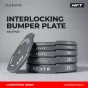 แผ่นน้ำหนัก Competition Interlocking Bumper Plate 25 kg - CENTR x HYROX อุปกรณ์แข่งขัน HYROX