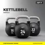เคตเทิลเบล kettlebell 16/24/32kg ดัมเบลหูหิ้วสำหรับ Hyrox Competition Grade