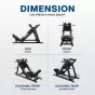 เครื่องสควอท LEG PRESS & HACK SQUAT 2-in-1 เครื่องบริหารขา รุ่น HFT แข็งแรง ปลอดภัย สำหรับบ้านและฟิตเนส