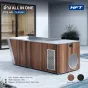 Ice Bath All In One ไม้สน รุ่น POLAR CLASSIC อ่าง Ice Bath พร้อม Chiller 1.0HP Stainless (อ่างน้ำแข็ง ลายไม้ สีแดง)