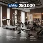 เซ็ตฟิตเนสครบวงจรระดับสูงสุด ลู่วิ่ง X20 + จักรยาน RB3 + Smith Machine PROX + Leg Press + ดัมเบล 10 คู่ + ม้านั่ง Force + พื้นยาง P1 งบ 250,000