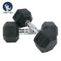 ดัมเบลยาง ดัมเบลหุ้มยาง (Rubber Dumbbells)  แบบกลม 22.5 Kg. 1 คู่
