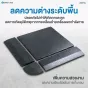 แผ่นยางปูพื้น แผ่นปูพื้นกันกระแทก Rubber Tiles B1 Premium แผ่นพื้นฟิตเนส หนา 2 ซม.
