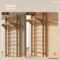 Stall Bar Wood Basic บันไดติดผนังโครงไม้สน รับ 100 กก.