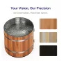 Ice Bath Tub Wood tub Lying รุ่น WTY1 อ่างแช่น้ำเย็นทรงนอน ภายนอกไม้ Red Cedar ภายในสแตนเลส 304