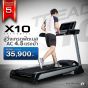 ลู่วิ่งไฟฟ้า ลู่วิ่งออกกำลังกาย ลู่วิ่งมอเตอร์ AC เกรดฟิตเนส Treadmill รุ่น X10 - Homefittools