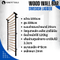 บาร์ไม้ stall bars บาร์ไม้ติดผนัง บาร์ยิมนาสติก swedish ladder บาร์ดึงข้อติดผนัง ที่โหนบาร์ติดผนัง