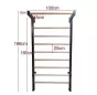 Stall Bar Steel Basic บาร์ติดผนังโครงเหล็ก รุ่นเริ่มต้น โหน–ดึงข้อ–ยืดเหยียด
