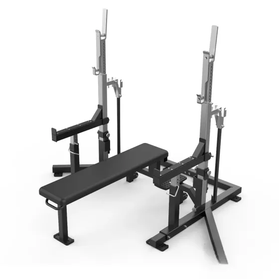 Powerlifting Combo Rack FER03 ราว Powerlifting ครบชุด Squat + Bench Press สำหรับฟิตเนส Commercial มืออาชีพ