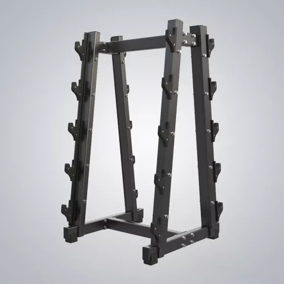 Barbell Rack FFE81 ชั้นวางบาร์เบล 10 ช่อง แข็งแรง ทนทาน สำหรับฟิตเนส Commercial