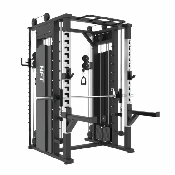 Functional Trainer & Squat Rack DVD89C เครื่องฝึกเวทครบสาย Cable + Free Weight ในเครื่องเดียว