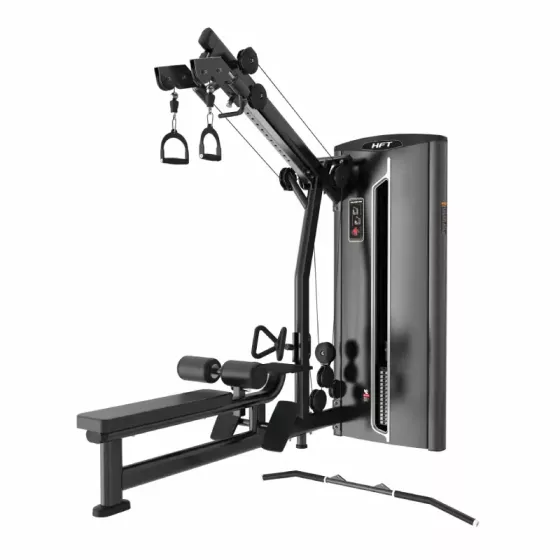 LAT PULLDOWN / LOW ROW DDH32 เครื่องดึงหลังบน–หลังล่าง 2-in-1 ระบบ Pin Load Commercial