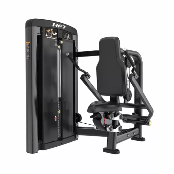 เครื่อง Seated Dip DDJ06 เครื่องดันแขนหลัง–อก Pin-Selected Commercial สำหรับฟิตเนสมืออาชีพ