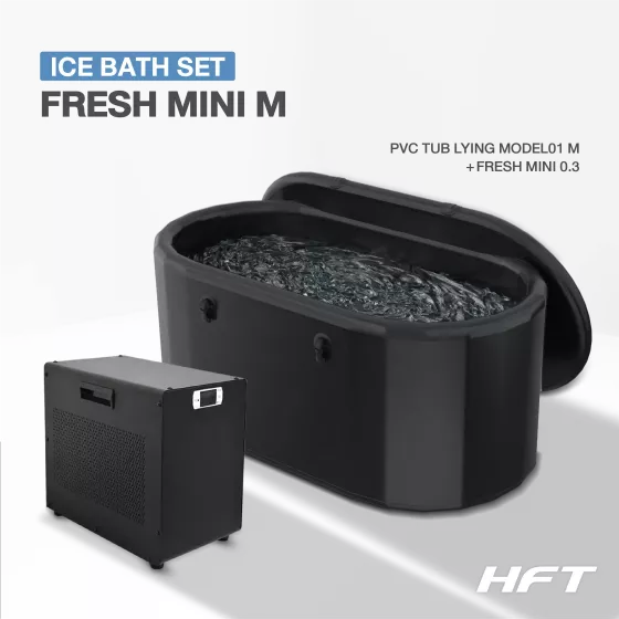 Ice Bath PVC TUB LYING MODEL01 M + Chiller FRESH MINI (อ่างแช่น้ำเย็นและเครื่องทำความเย็น)