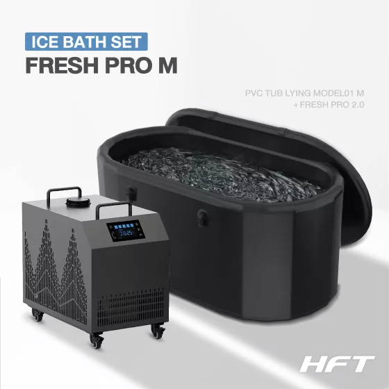 Ice Bath PVC TUB LYING MODEL01 M + Chiller FRESH PRO 2.0 (อ่างแช่น้ำเย็นและเครื่องทำความเย็น)