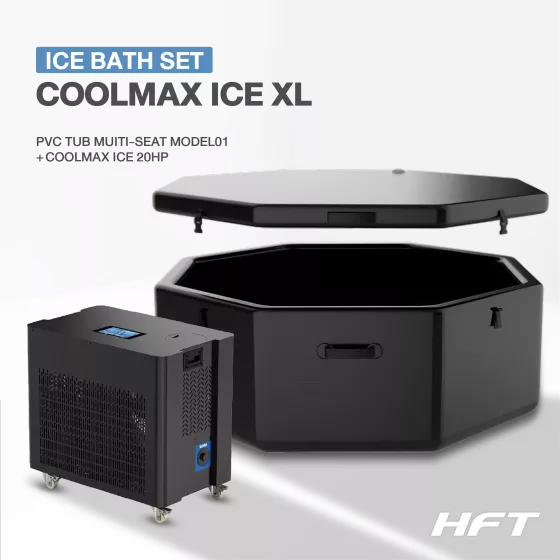 Ice Bath PVC TUB Muiti-Seat MODEL01 XL + Chiller COOLMAX ICE 20HP (อ่างแช่น้ำเย็นและเครื่องทำความเย็น)