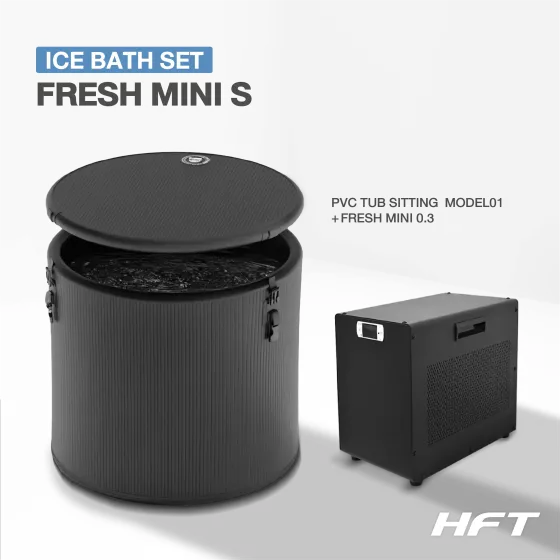 Ice Bath PVC TUB SITTING MODEL01 S + Chiller FRESH MINI (อ่างแช่น้ำเย็นและเครื่องทำความเย็น)