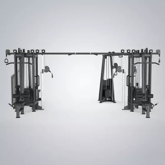 9 Multi-Station Tower FOV66NZ เครื่องออกกำลังกายรวม 9 สถานี Commercial Grade สำหรับฟิตเนสขนาดใหญ่