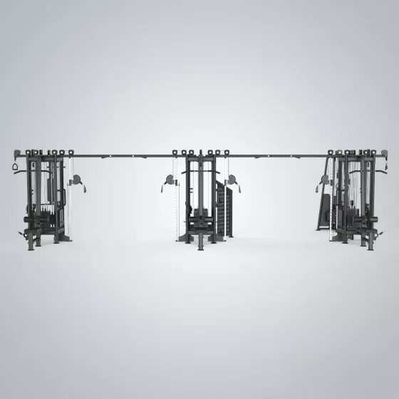 13 Multi-Station Tower FOV66NA เครื่องออกกำลังกายรวม 13 สถานี Commercial Grade สำหรับฟิตเนสระดับ Flagship