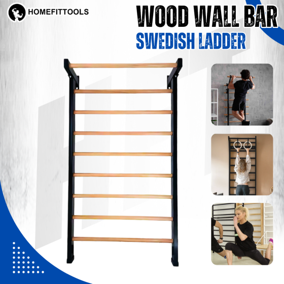 บาร์ไม้ stall bars บาร์ไม้ติดผนัง บาร์ยิมนาสติก swedish ladder บาร์ดึงข้อติดผนัง ที่โหนบาร์ติดผนัง
