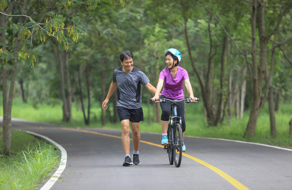 ปั่นจักรยานออกกำลังกาย