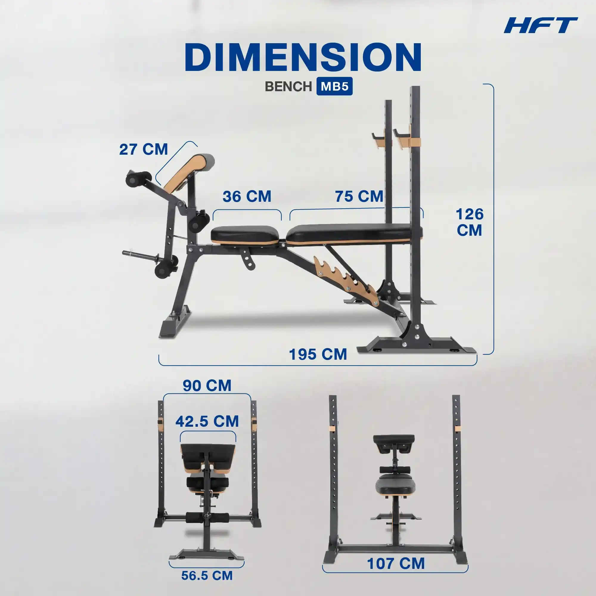 รีวิว ม้านั่งออกกำลังกาย MB5 1