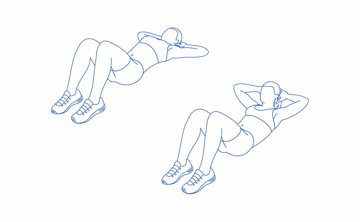 ท่าครันช์ ท่าออกกำลังกายพื้นฐานสำหรับผู้เริ่มต้น