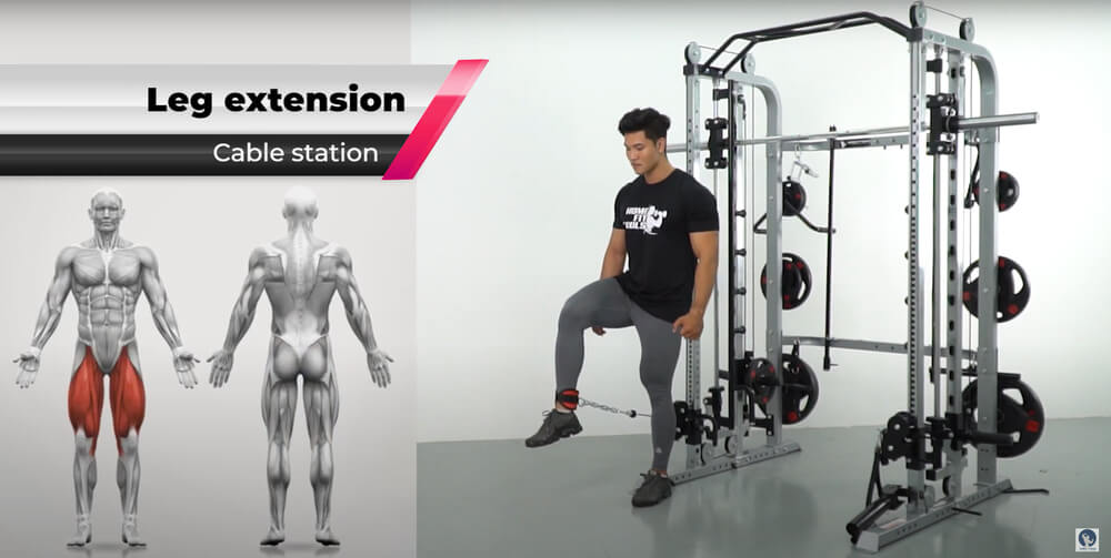 ท่าเล่น Leg Extension