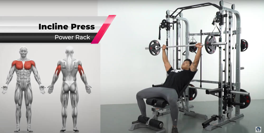 ท่าเล่น Incline Press