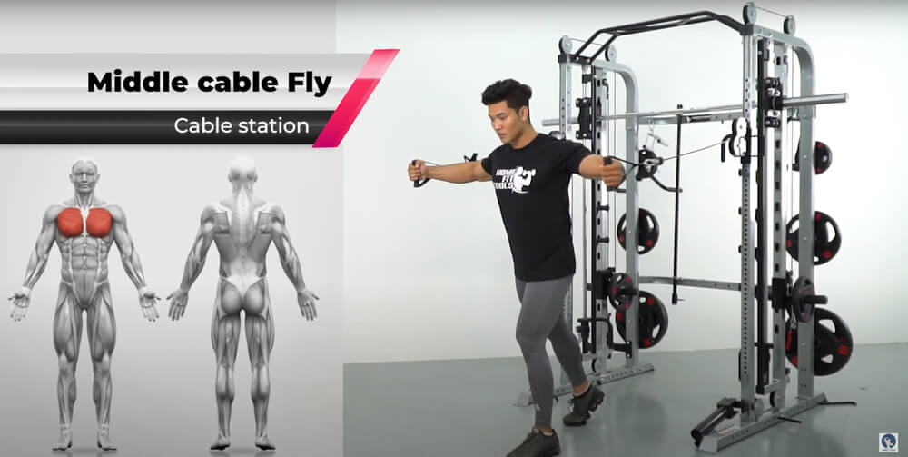 ท่าเล่น High Cable Fly