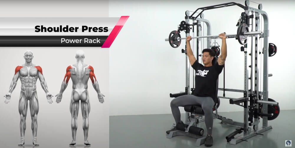 ท่าเล่น Shoulder press
