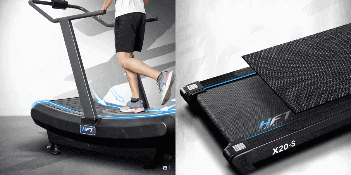 ลู่วิ่งสายพานโค้ง และ สายพานเรียบ